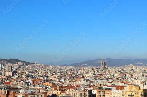 View of Barcelona on a sunny day, Spain © Artyom