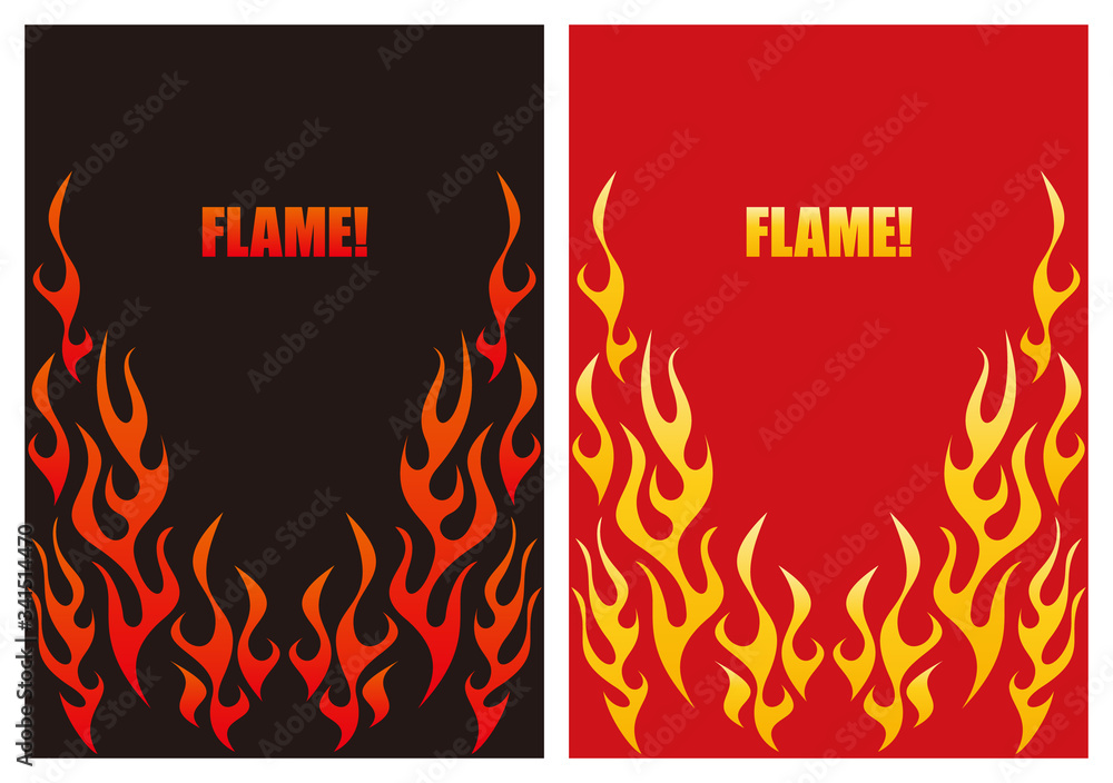 Fire, Flame Vector Design Template, 炎のデザイン Fire, Flame Vector Design Template, 炎のデザイン