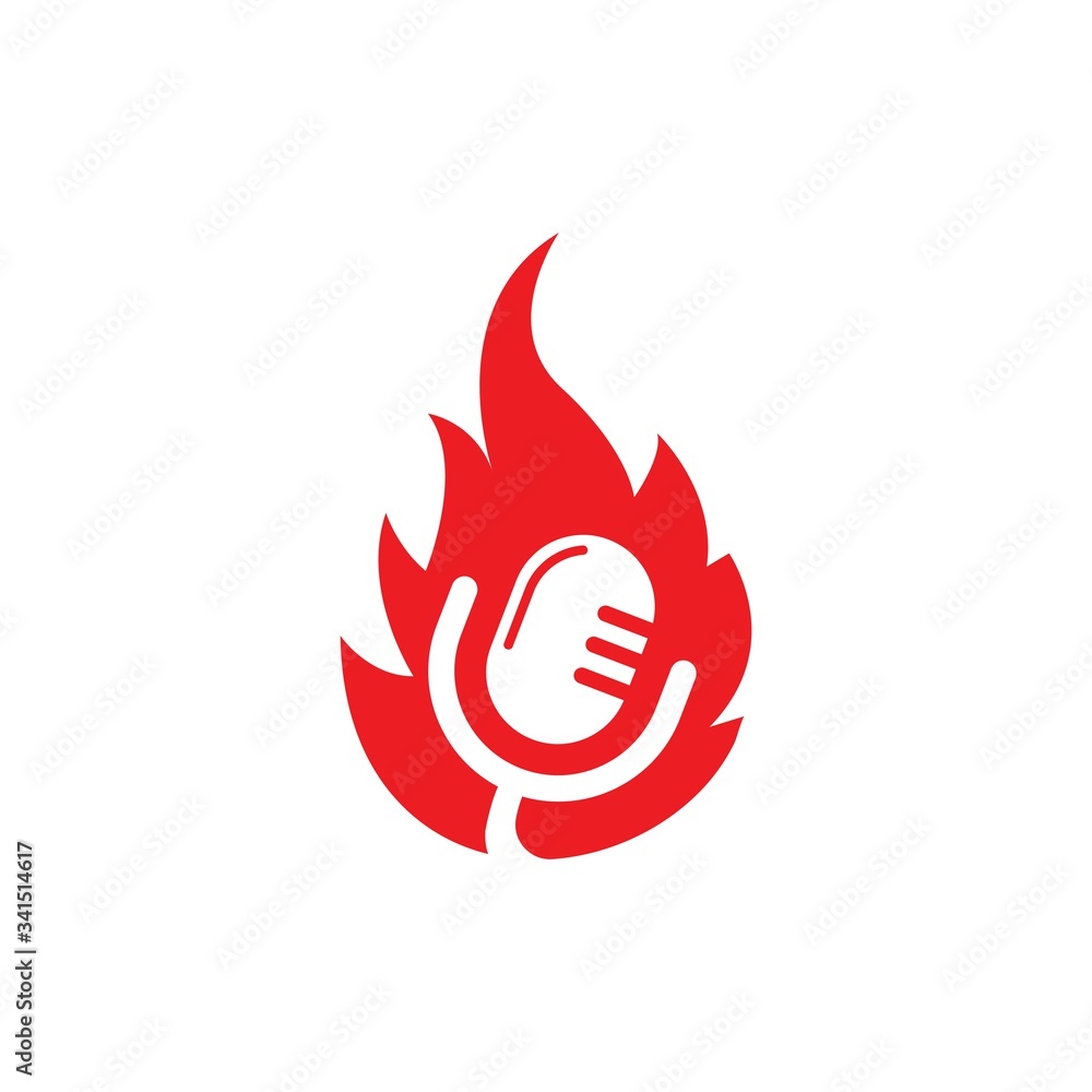 microphone icon logo of karaoke and musical vector illustration design microphone icon logo of karaoke and musical vector illustration design