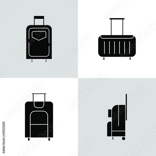 Icon best luggage vector simple , illustration business pack tourism summer travel transport element isolated briefcase concept best icon outline fashion
