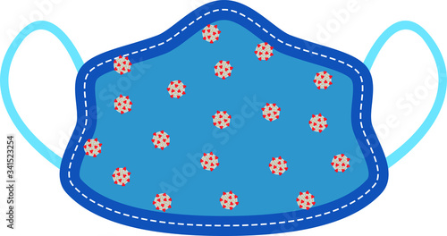 Coronavirus COVID-19 medical surgical face mask masks covering to prevent the spread of virus flu influenza and pandemic disease, bacteria and germs for safety precaution and preventative measures