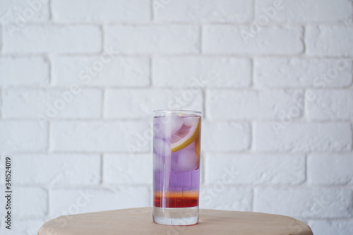 Glass with cocktail