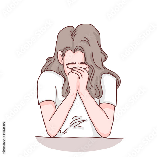 Girl is depressed 