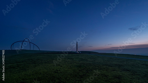 sunrise, Halde Hoheward, Ruhrgebiet, Germany.
