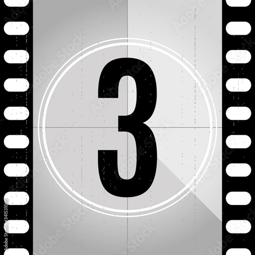 Film Countdown Countdown Gray Colors