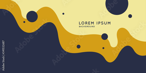 Modern backgrounds with abstract elements and dynamic shapes. Compositions of colored spots. Vector illustration.