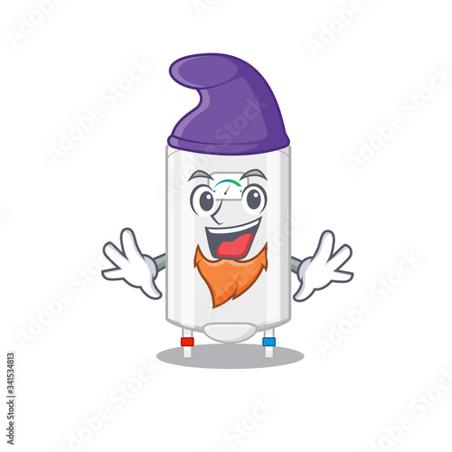 Cute picture of gas water heater in Elf cartoon design