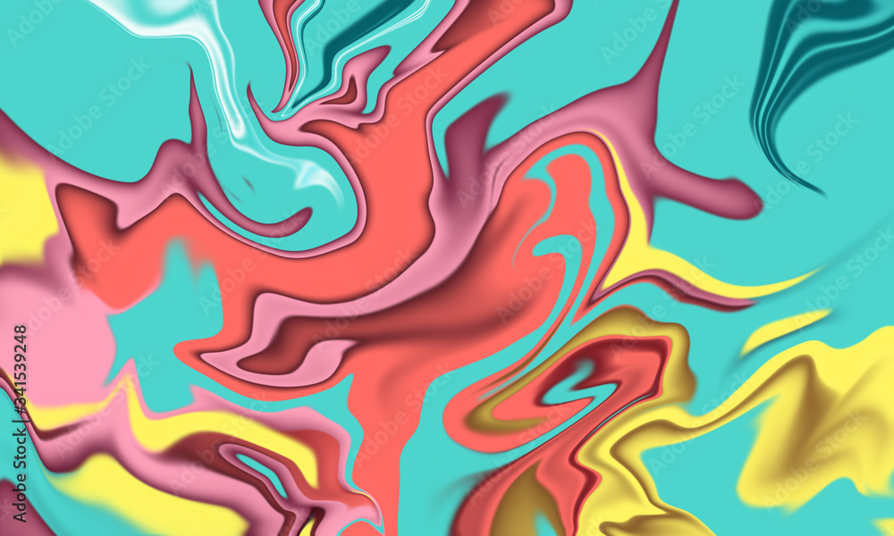 Multicolor abstract liquid background texture