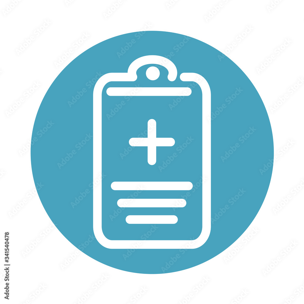 report medical clipboard medical and health care block style icon report medical clipboard medical and health care block style icon
