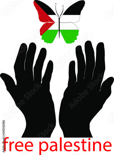 free palestine wallpaper, banner vector illustration
