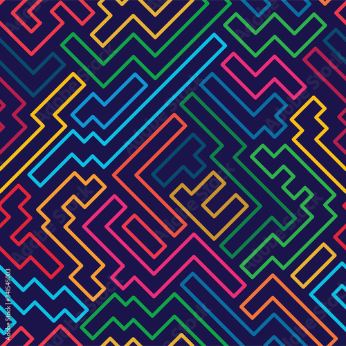 Sustainable. Color Abstract Pattern