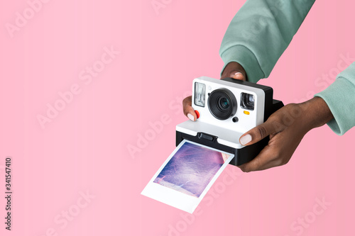 Instant film camera photo