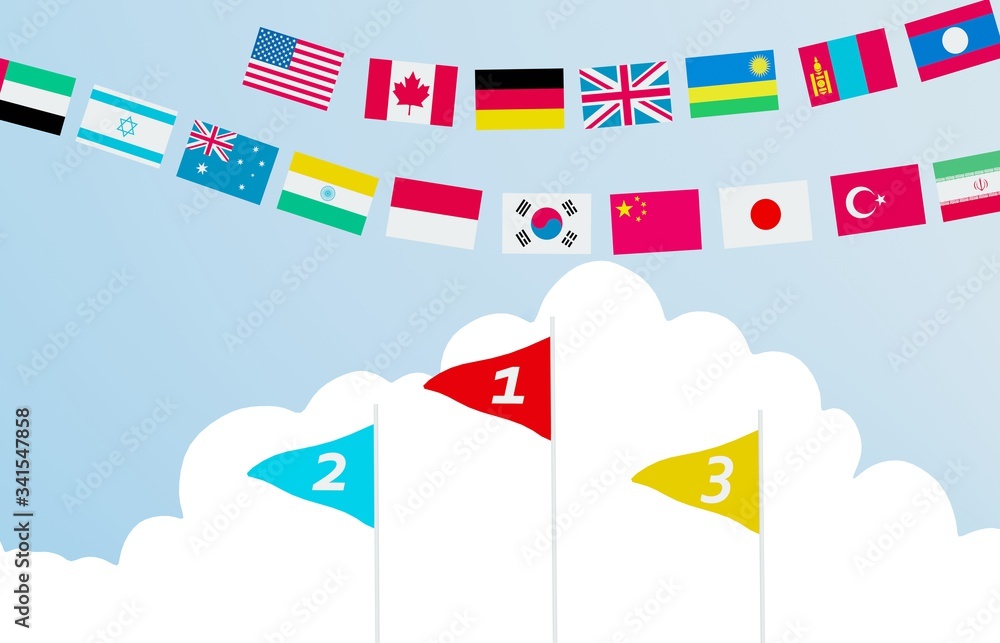 運動会の背景素材 3dレンダリング Stock Illustration Adobe Stock 運動会の背景素材 3dレンダリング Stock Illustration Adobe Stock