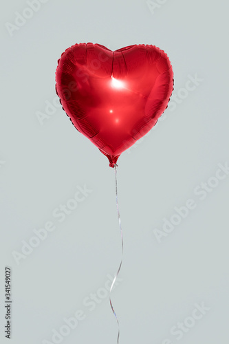 Print op canvas Pink heart balloon