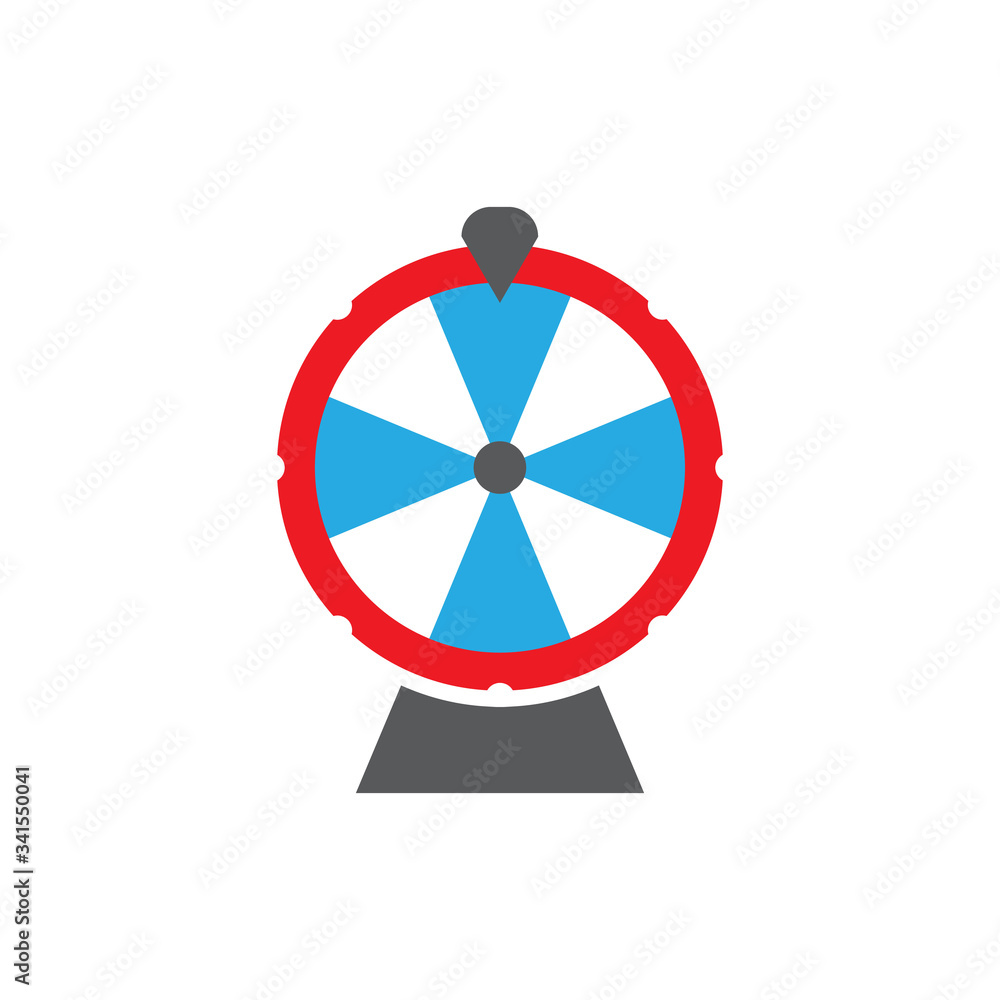 Wheel of fortune icon design isolated on white background Wheel of fortune icon design isolated on white background