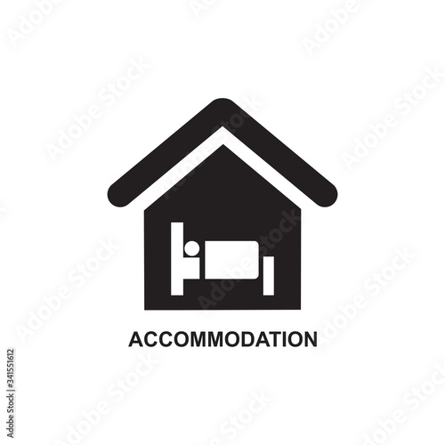 HOSTEL ICON , ACCOMODATION ICON