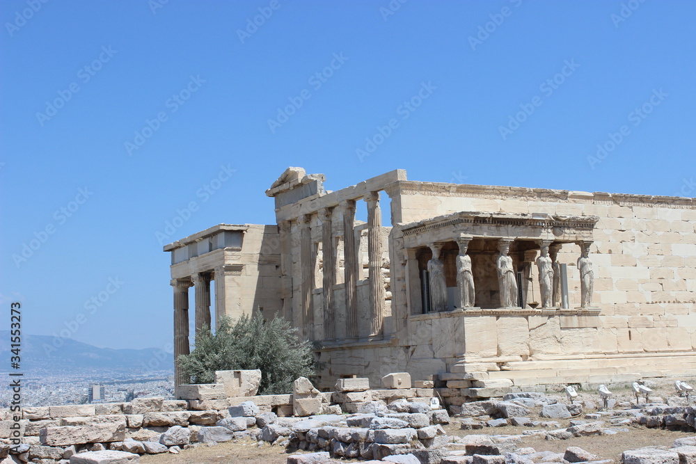 ruins of ancient greek temple in Athens
