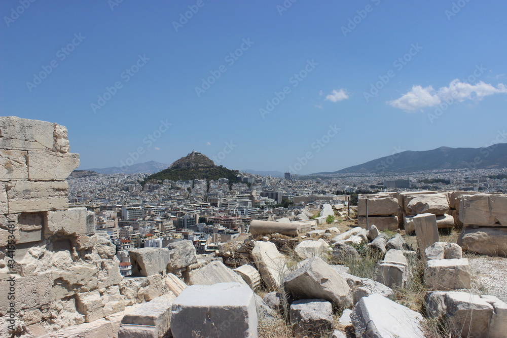 The view of Athens from Acropoli