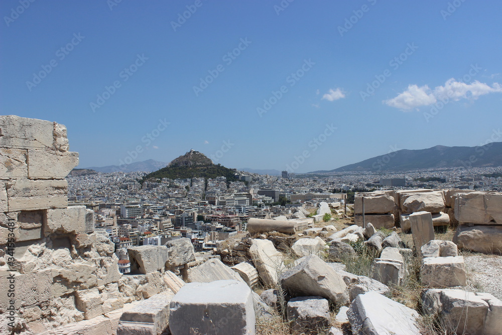 The view of Athens from Acropoli The view of Athens from Acropoli