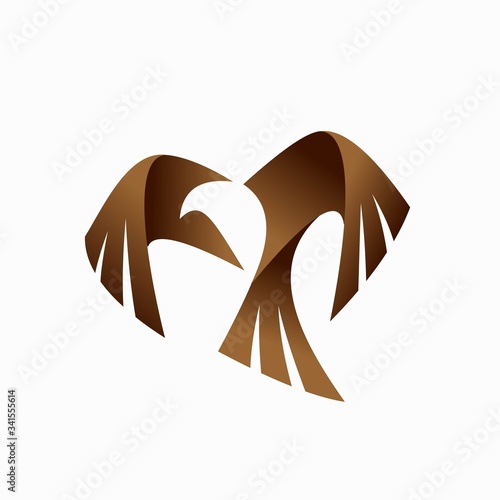 condor vector logo, bird logo design