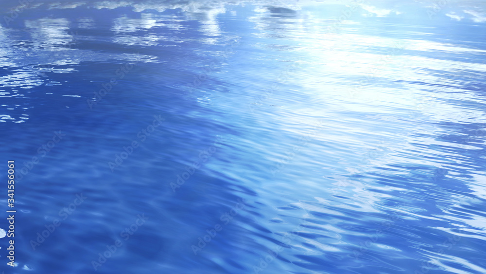 Sea Ocean Water Wave surface sky 3D illustration background. Sea Ocean Water Wave surface sky 3D illustration background.