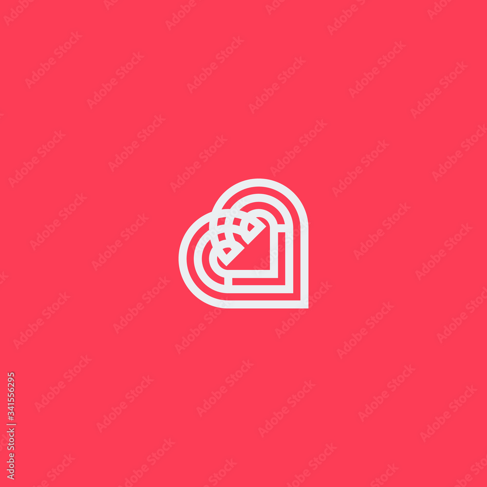 logo love modern design, concept icon love with line vector eps 10. logo love modern design, concept icon love with line vector eps 10.