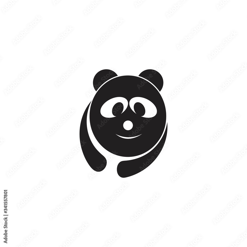 Obraz premium panda ilustration logo vector