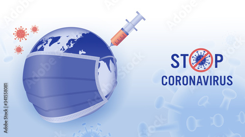 Protect coronavirus concept.