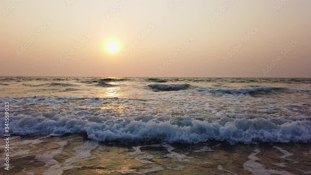 calm sea on a beautiful sunset background calm sea on a beautiful sunset background