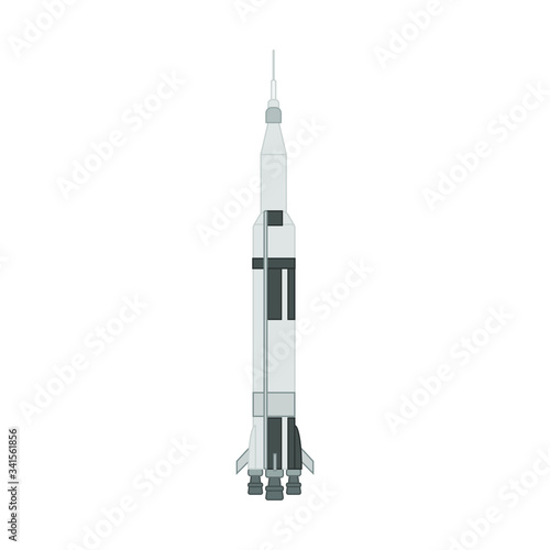 space rocket of the united states. illustration for web and mobile design.