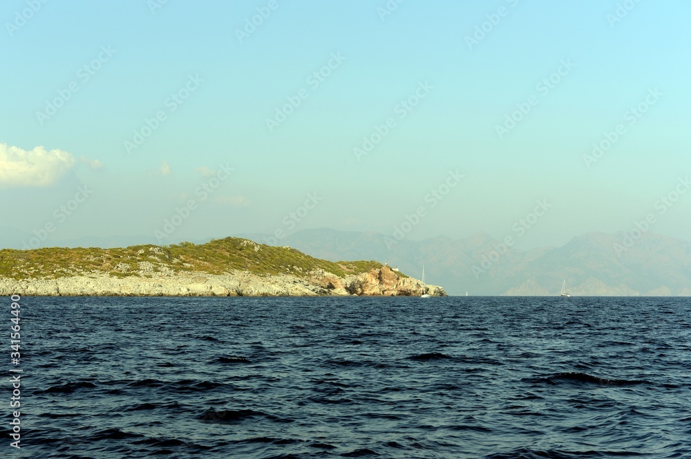 Aegean Sea near the city of Marmaris. Turkey