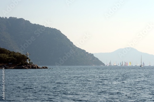 Yachts in the bay near the Turkish city of Marmaris © b201735