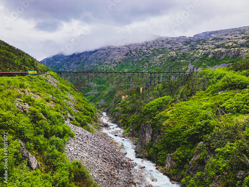 Photography Klondike Gold Rush Old Bridge in Alaska