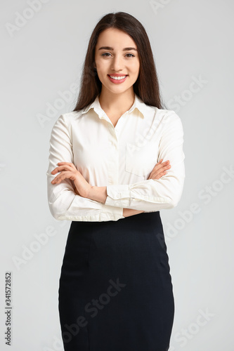 Portrait of beautiful young...