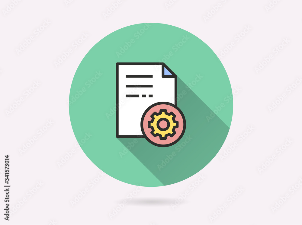 File setting icon for graphic and web design. File setting icon for graphic and web design.