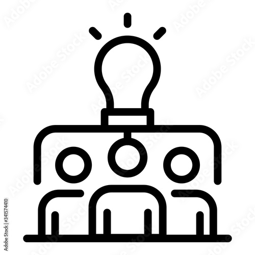 Headhunter icon. Outline headhunter vector icon for web design isolated on white background