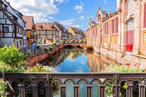 Traditional houses in Colmar, Alsace, France photo