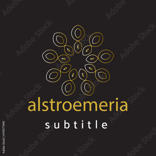 ornament logo gold and silver