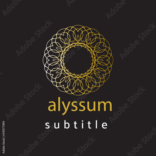 ornament logo gold and silver