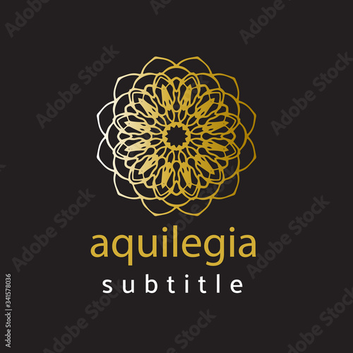 ornament logo gold and silver