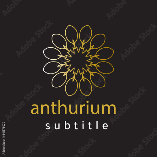 ornament logo gold and silver