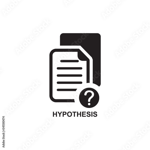 HYPOTHESIS ICON , ANALYSIS ICON