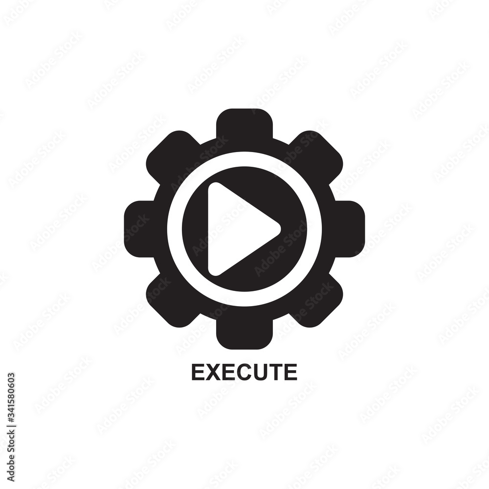 EXECUTION ICON , TRANSMISSION ICON VECTOR EXECUTION ICON , TRANSMISSION ICON VECTOR