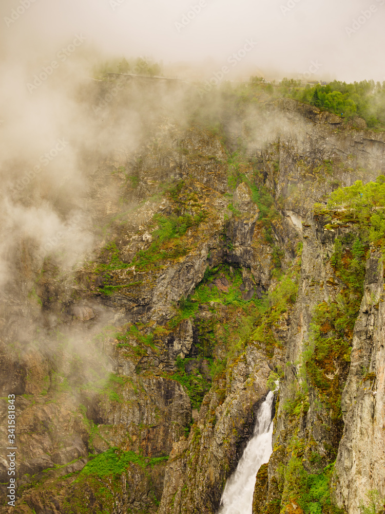 Voringsfossen waterfall, Mabodalen canyon Norway