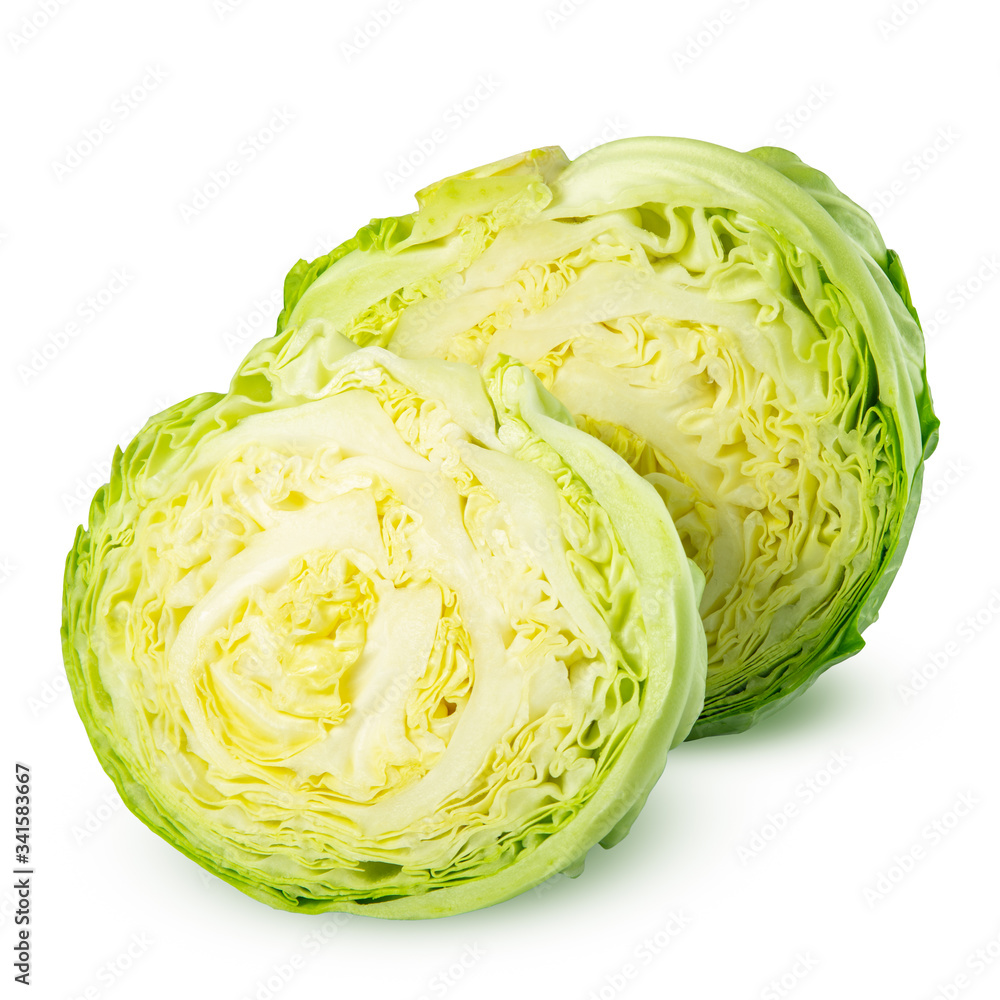 cabbage isolated on white background cabbage isolated on white background