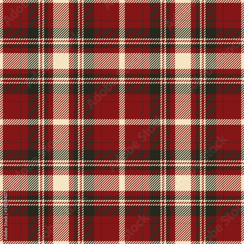 Tartan scotland seamless plaid pattern vector. Retro background fabric. Vintage check color square geometric texture.