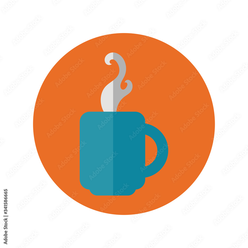 coffee cup drink block and flat style coffee cup drink block and flat style