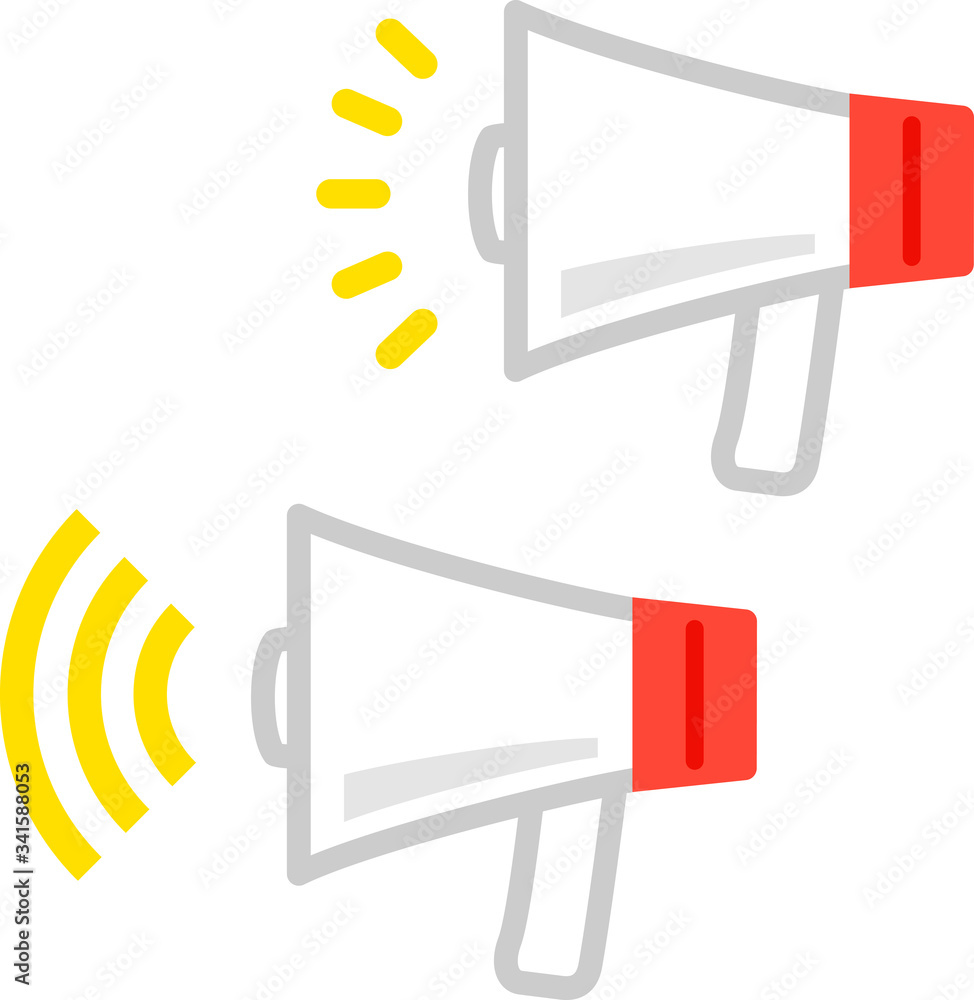 メガホン 拡声器のアイコン Stock Vector Adobe Stock