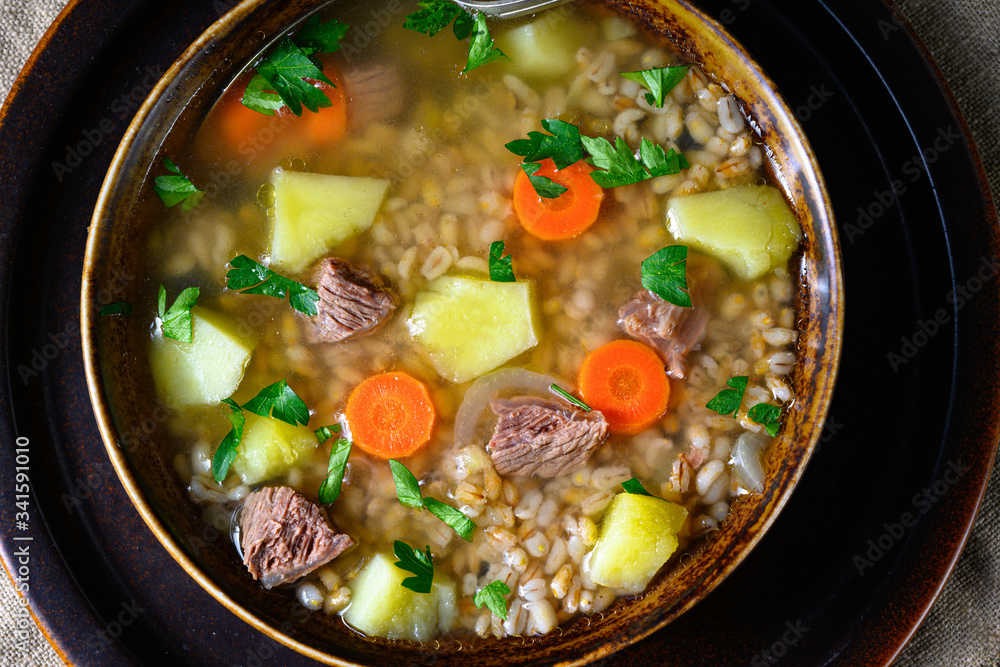 krupnik a delicious Polish barley soup krupnik a delicious Polish barley soup