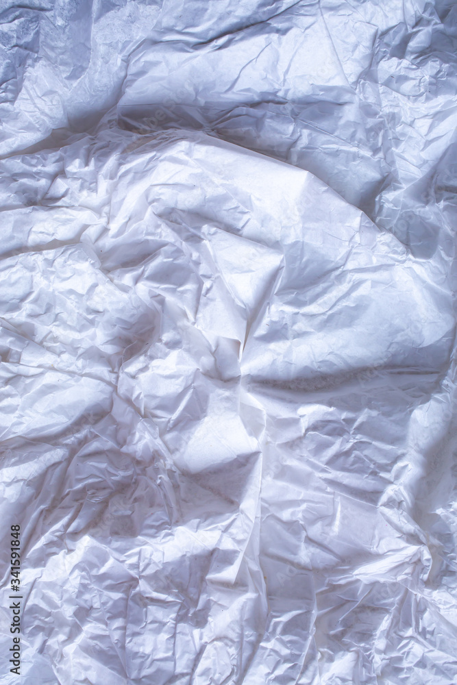 White colour and Grey colour crumpled paper texture, Abstract background, Gradient tone, Close up shot White colour and Grey colour crumpled paper texture, Abstract background, Gradient tone, Close up shot